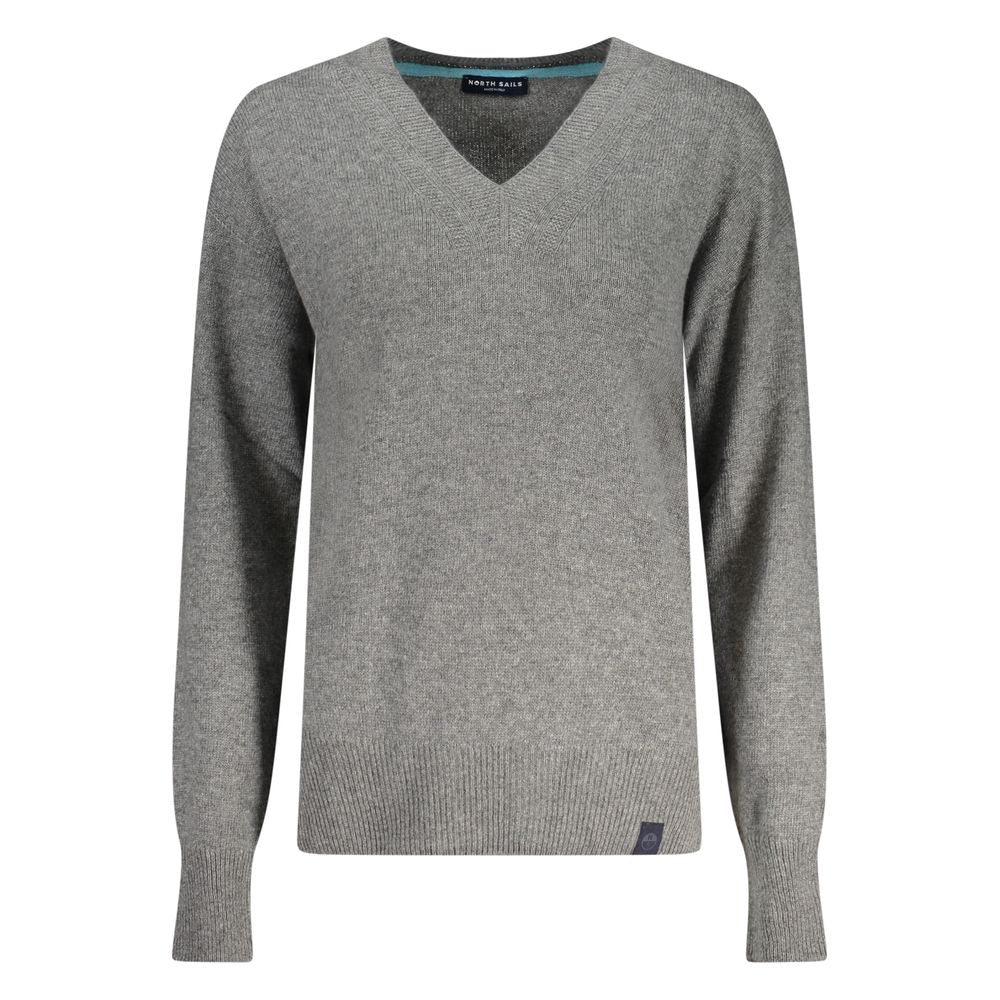 North Sails V-Neck Sweater - Marle Gray/Grey