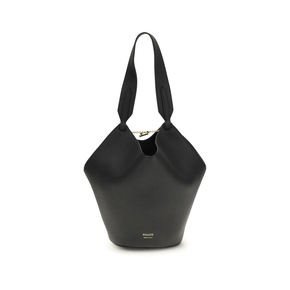 Khaite Black Lotus Mini Shoulder Bag