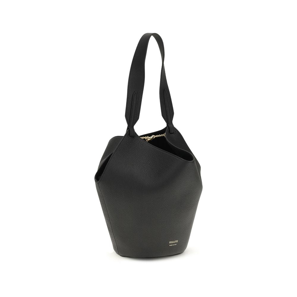 Khaite Black Lotus Mini Shoulder Bag