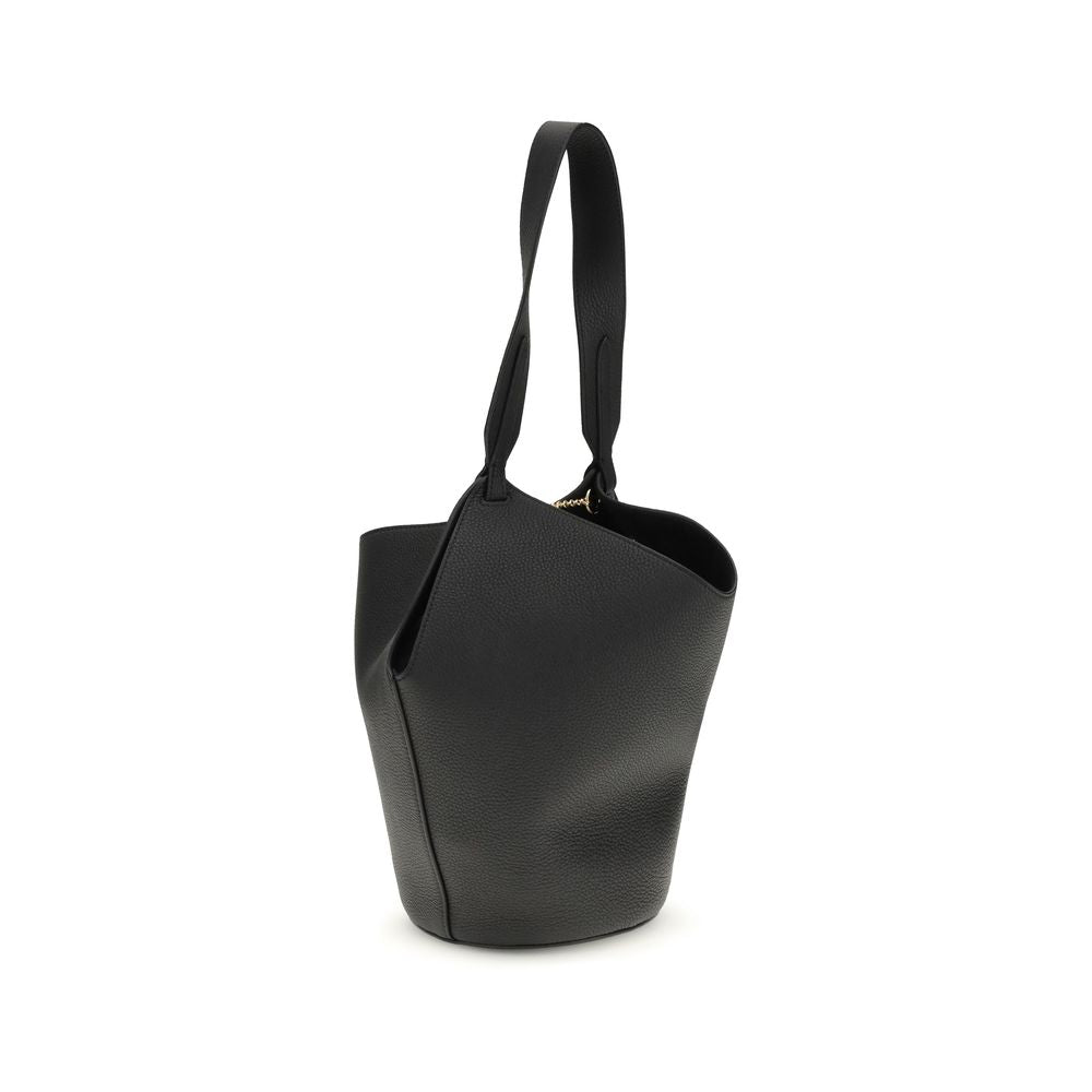 Khaite Black Lotus Mini Shoulder Bag