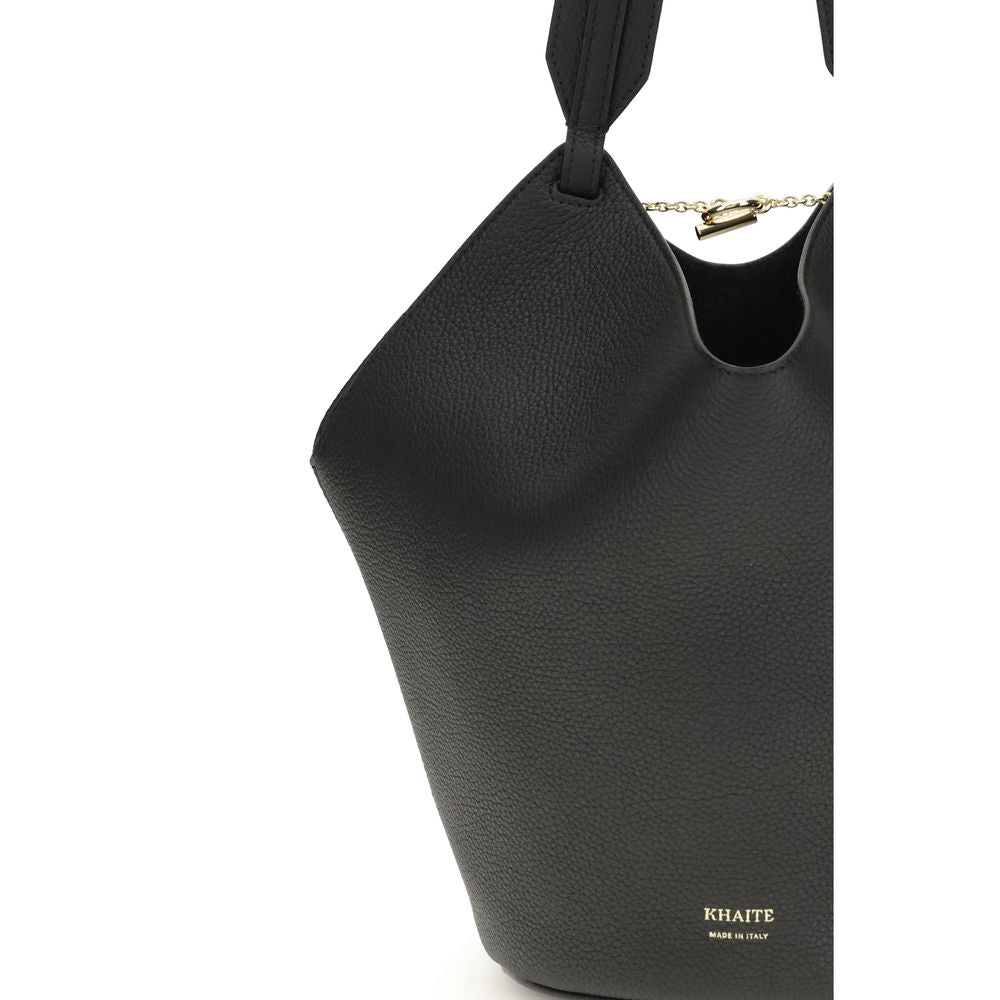 Khaite Black Lotus Mini Shoulder Bag