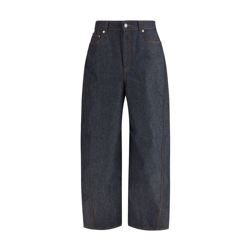 Givenchy Raw Cocoon Barrel Denim Pants