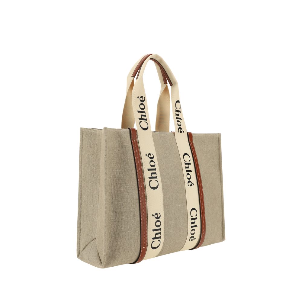 Chloé Top Handle Woody Large Tote Bag