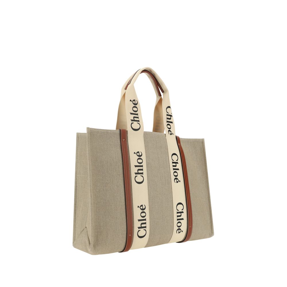 Chloé Top Handle Woody Large Tote Bag