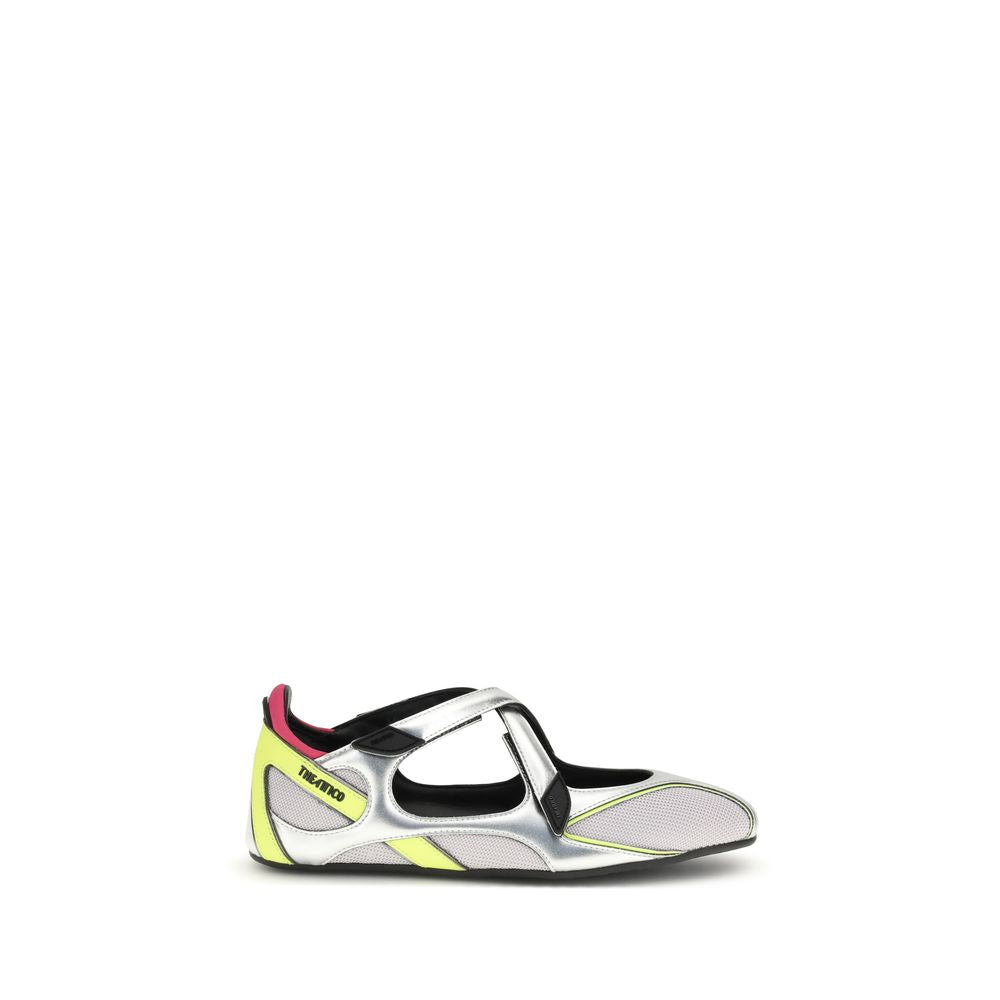 The Attico Floor 01 Ballet Flats - Silver