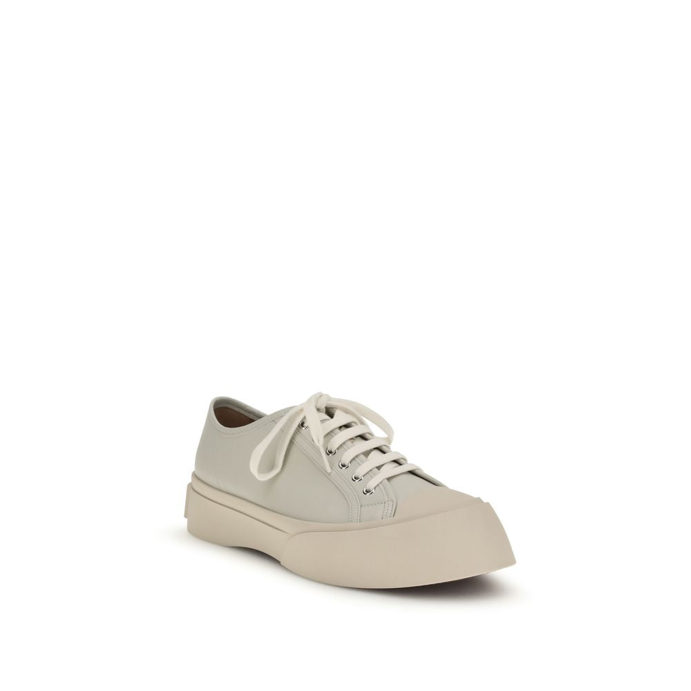 Marni Pablo Leather Sneakers - Beige
