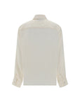 Fendi FF Jacquard Silk Blouse Shirt - Ivory