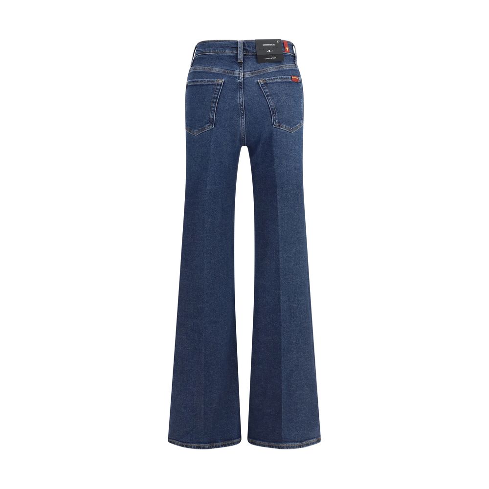 7FOR Modern Dojo Flared Jeans - Indigo Blue