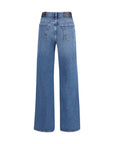 7FOR Light Wash Retro Flare Straight-Leg Jeans
