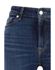 7FOR Medium Wash Slim Illusion Bootcut Jeans