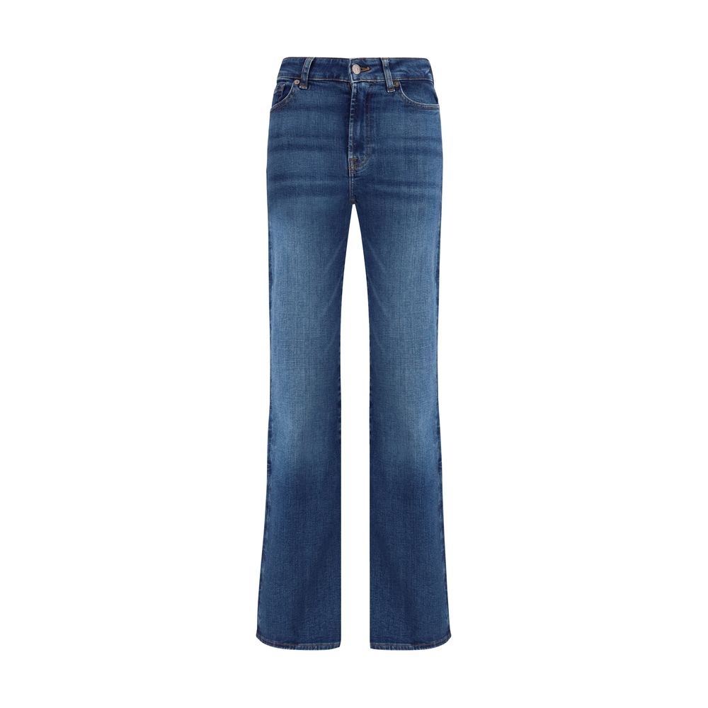 7FOR Slim Illusion Mid-Blue Bootcut Jeans