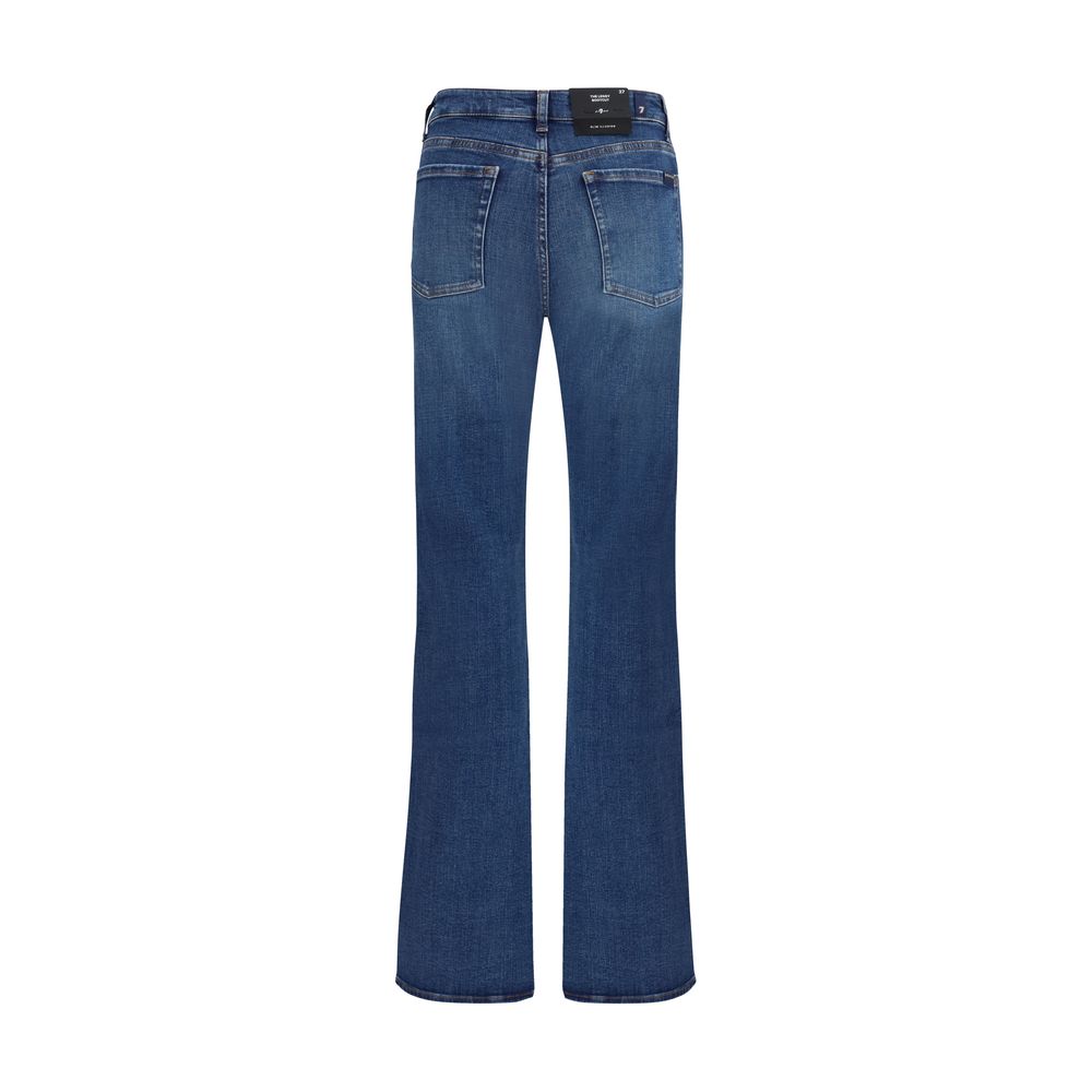 7FOR Slim Illusion Mid-Blue Bootcut Jeans
