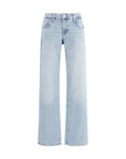 7FOR Light Wash Relaxed Straight-Leg Jeans
