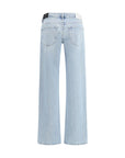 7FOR Light Wash Relaxed Straight-Leg Jeans