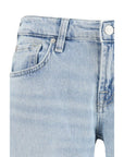 7FOR Light Wash Relaxed Straight-Leg Jeans
