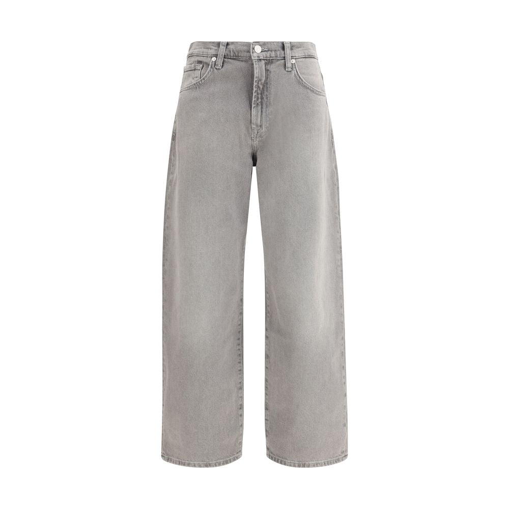 7FOR Bonnie Curvilinear Baggy Jeans - Gray/Grey