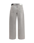 7FOR Bonnie Curvilinear Baggy Jeans - Gray/Grey