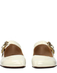 Chloé Cream Leather Mary Jane Shoes