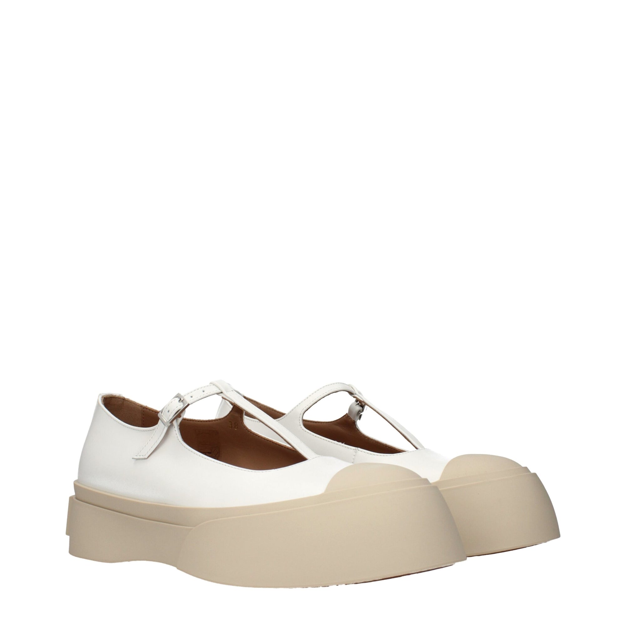 Marni Leather T-Bar Mary Janes