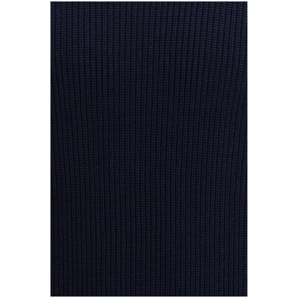 Brunello Cucinelli Deep Blue Linen Knit Top
