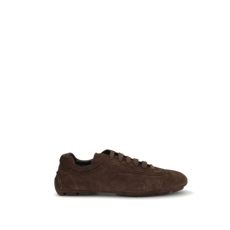 Prada 2005 Monte Carlo Re-Edition Suede Sneakers - Brown