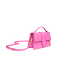 Jacquemus Neon Pink Leather Le Grand Bambino Handbag