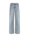 7FOR Lotta Light Wash Wide Leg Jeans