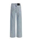 7FOR Lotta Light Wash Wide Leg Jeans