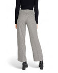 Only Checkered High Waist Wide Leg Fit Pants