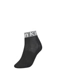 Calvin Klein Logo Cotton-Blend Midi Quarter Socks - 2 Pack