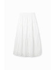 Desigual Pure Cotton Midi Skirt - Black
