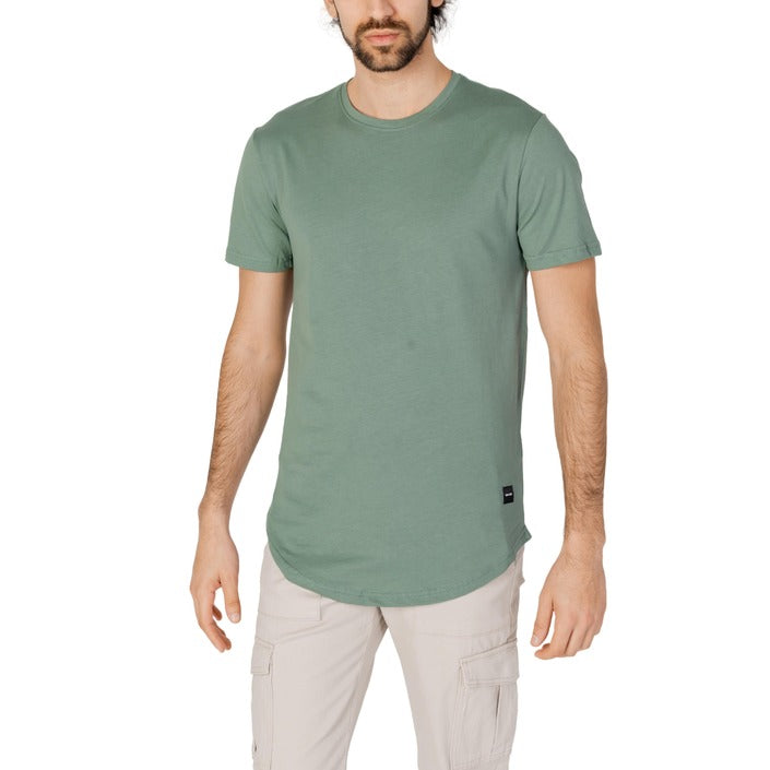 Only & Sons Logo 100% Cotton T-Shirt - dark green