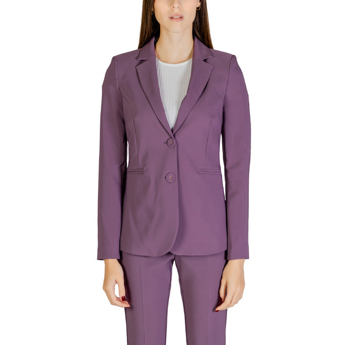 Sandro Ferrone Purple Two-Button Blazer