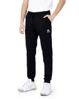 Le Coq Sportif Logo Cotton-Blend Athleisure Regular-Slim Joggers - Black