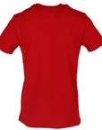 Diesel Logo 100% Cotton Crewneck T-Shirt - red