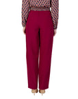 Vila Clothes Red Bordeaux Wide Leg Suit Pants