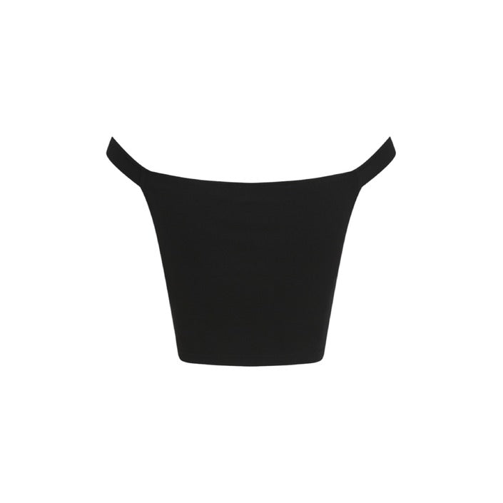 Calvin Klein Jeans Logo Off Shoulder Crop Top