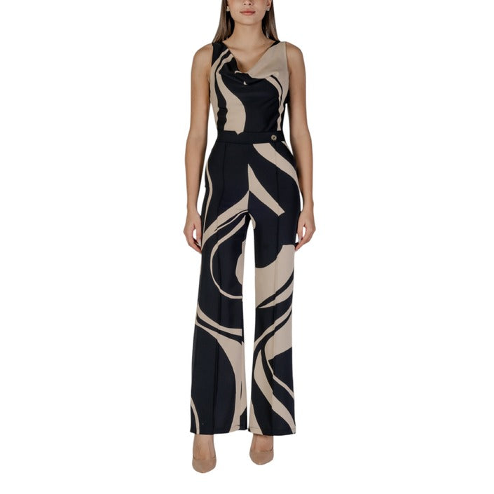 Rinascimento Cowl Neck Maxi Jumpsuit