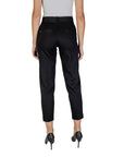 Street One Minimalist Ankle Length Slim Fit Black Pants 