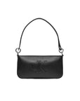 Calvin Klein Jeans Black Vegan Leather Handbag