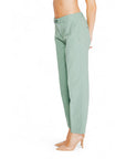 Street One Turquoise Green Straight Leg Ankle Cut Pants Cotton-Rich 