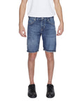 Antony Morato Logo Light Wash Denim Shorts