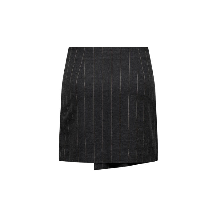 Only Striped Asymmetrical Mini Skirt