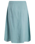 Vila Clothes Linen Blend Midi Skirt