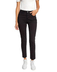 Morgan De Toi Skinny Fit Cotton Stretch Black Pants Ankle Cut