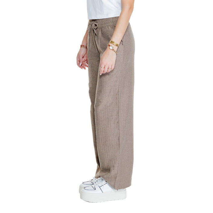 JDY Minimalist Wide Leg Pants Cotton-Blend