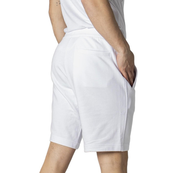 Armani Exchange Logo 100% Cotton White Shorts