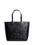 Armani Exchange Logo Embossed Vegan Leather Tote Bag