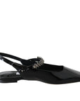 Jimmy Choo Mahdis Black Patent Leather Mary Jane Flats