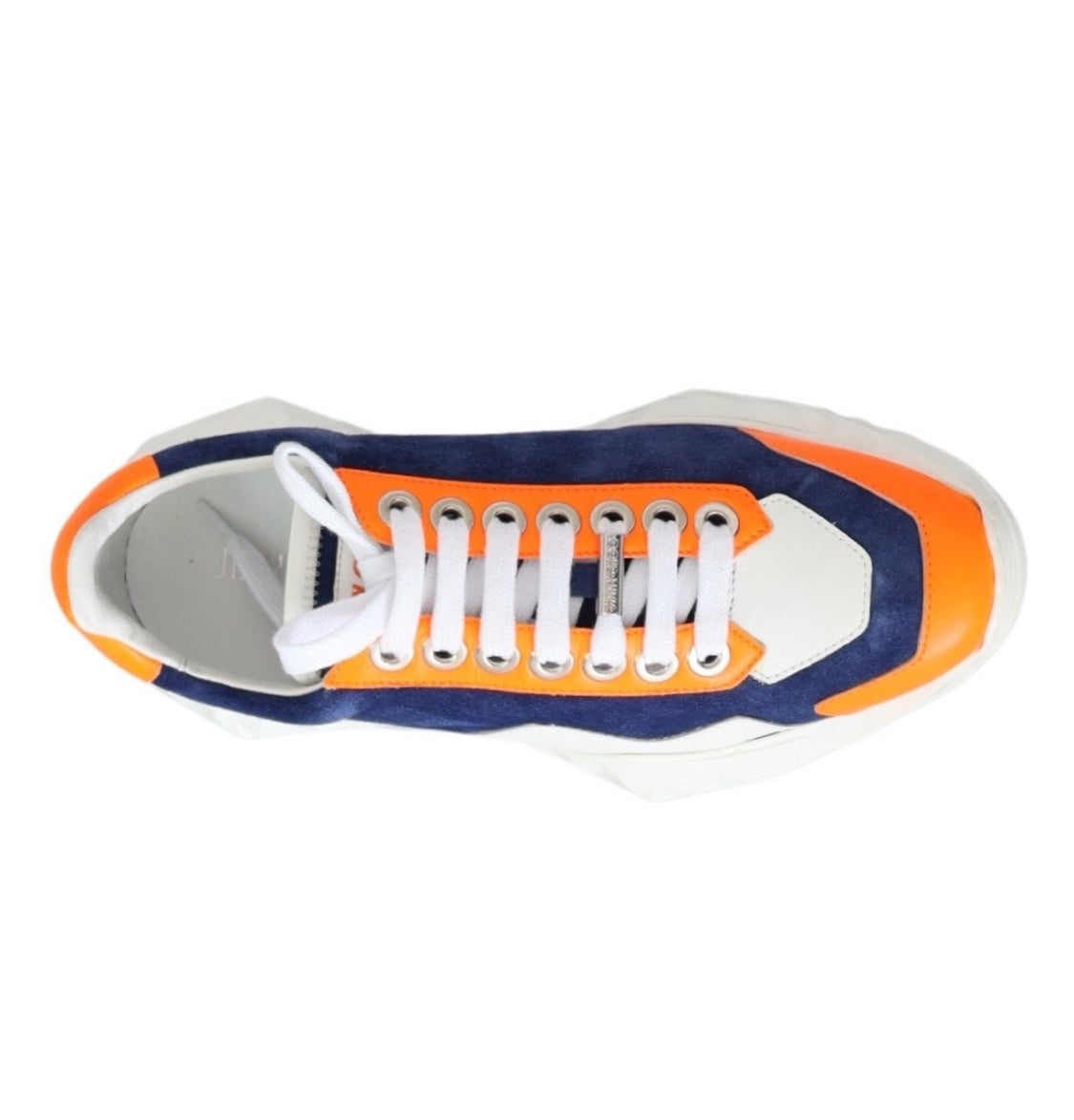 Jimmy Choo Colorblock Chunky Sole Leather Sneakers